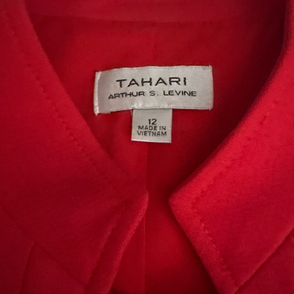 Tahari Bold Red Blazer - Picture 3 of 3